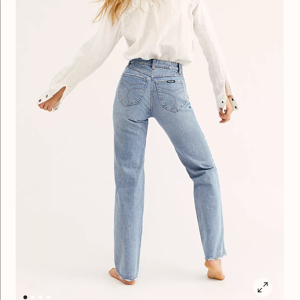 Rollas Classic Straight Jeans 90s Blue Size 26